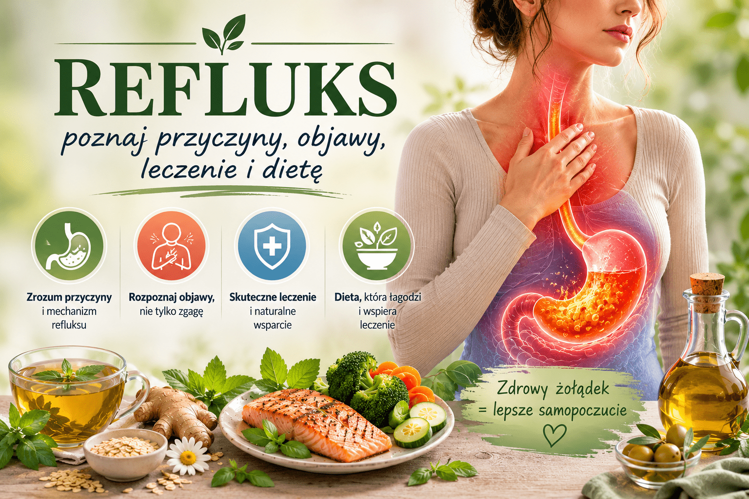 Refluks – poznaj przyczyny, objawy, leczenie i dietę